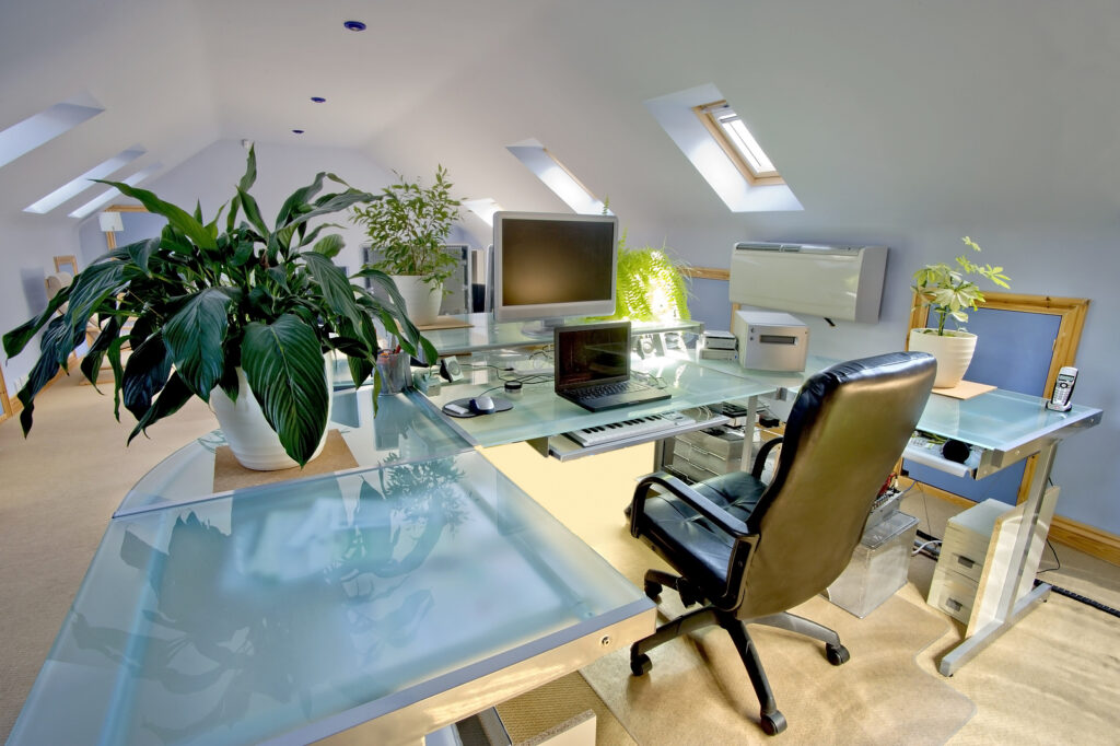 clean office and office carpets after a professional carpet cleaning. 